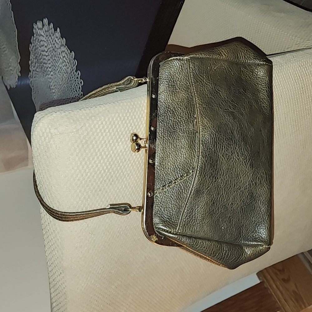 Vintage brown leather purse